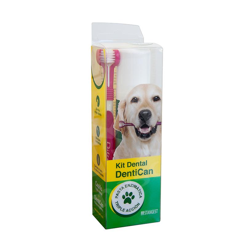 Corteza compromiso desconcertado Kit Dental Cepillo + Pasta Dentican 100ml - Comotú Mascotas