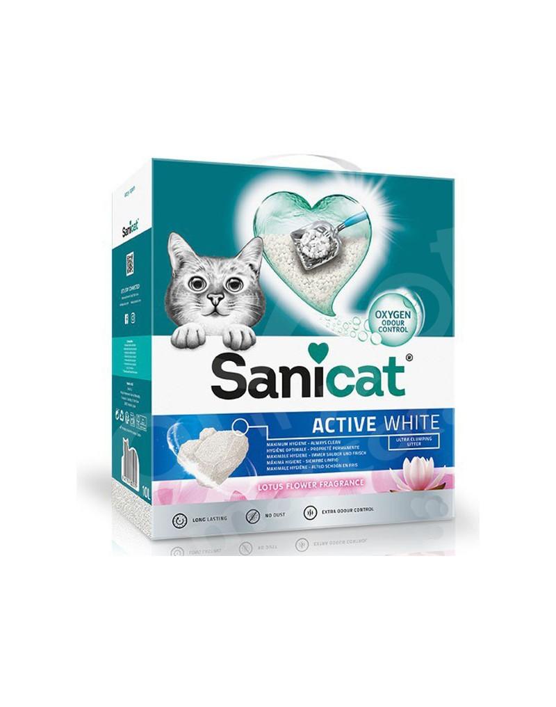 Sanicat Lotus Aactive White 6L-5.3KG - Comotú Mascotas